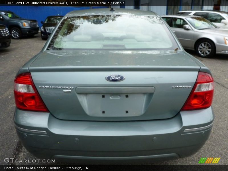 Titanium Green Metallic / Pebble 2007 Ford Five Hundred Limited AWD
