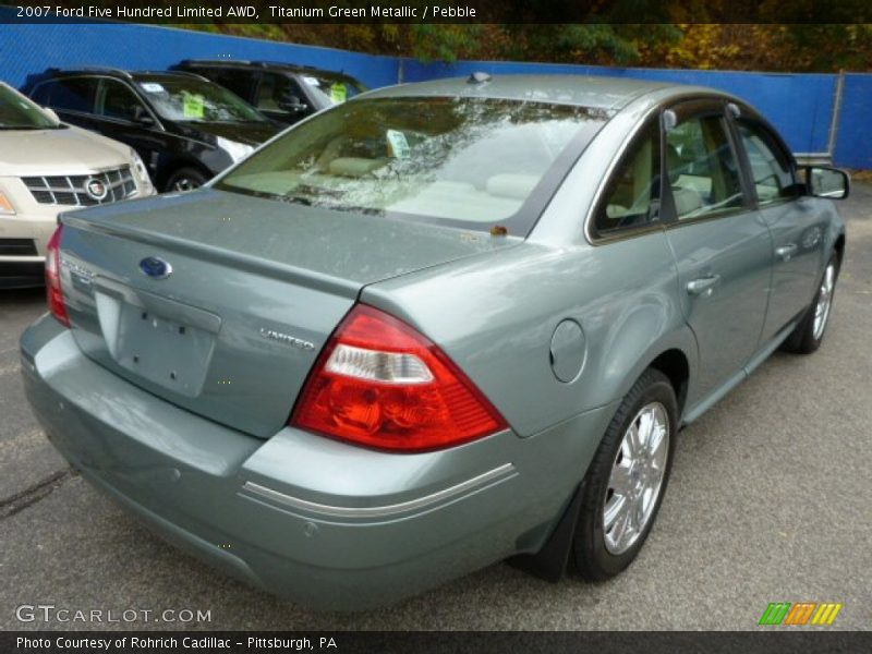 Titanium Green Metallic / Pebble 2007 Ford Five Hundred Limited AWD