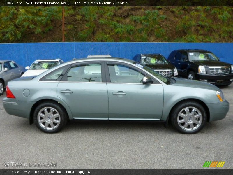 Titanium Green Metallic / Pebble 2007 Ford Five Hundred Limited AWD