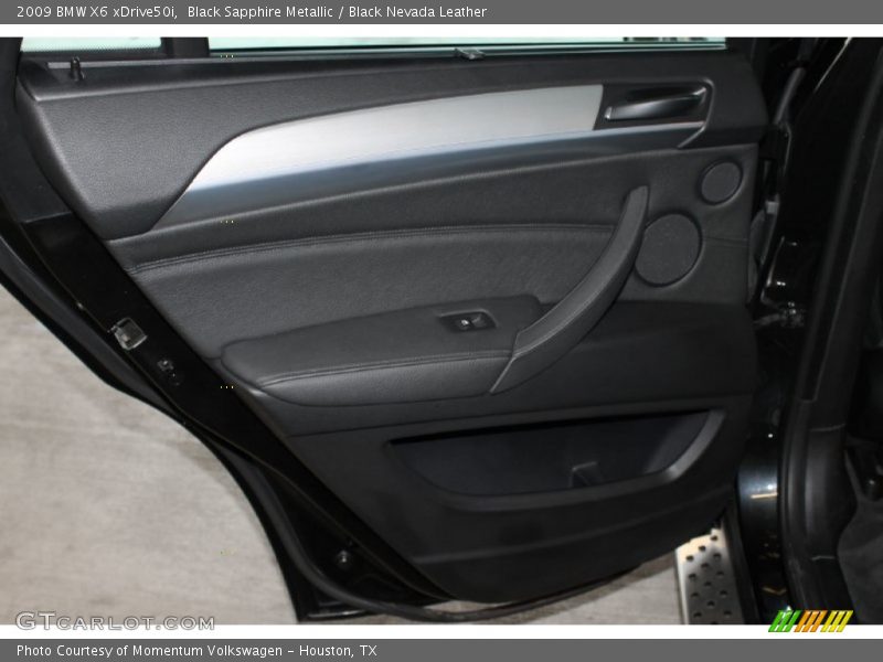 Black Sapphire Metallic / Black Nevada Leather 2009 BMW X6 xDrive50i