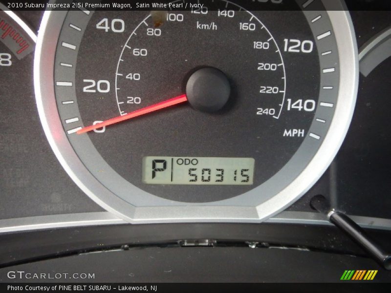 Satin White Pearl / Ivory 2010 Subaru Impreza 2.5i Premium Wagon