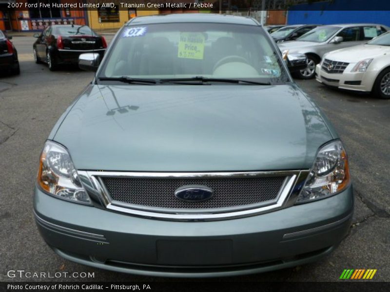 Titanium Green Metallic / Pebble 2007 Ford Five Hundred Limited AWD