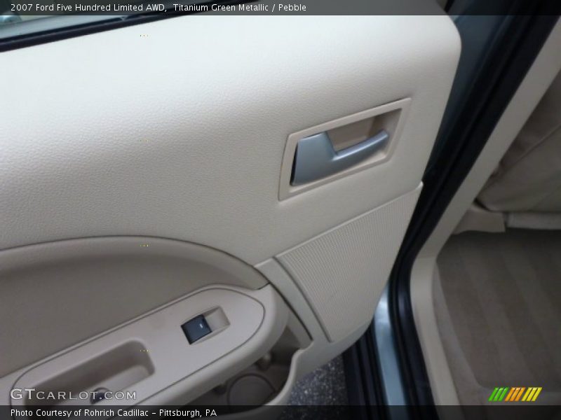 Titanium Green Metallic / Pebble 2007 Ford Five Hundred Limited AWD