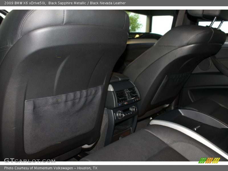 Black Sapphire Metallic / Black Nevada Leather 2009 BMW X6 xDrive50i