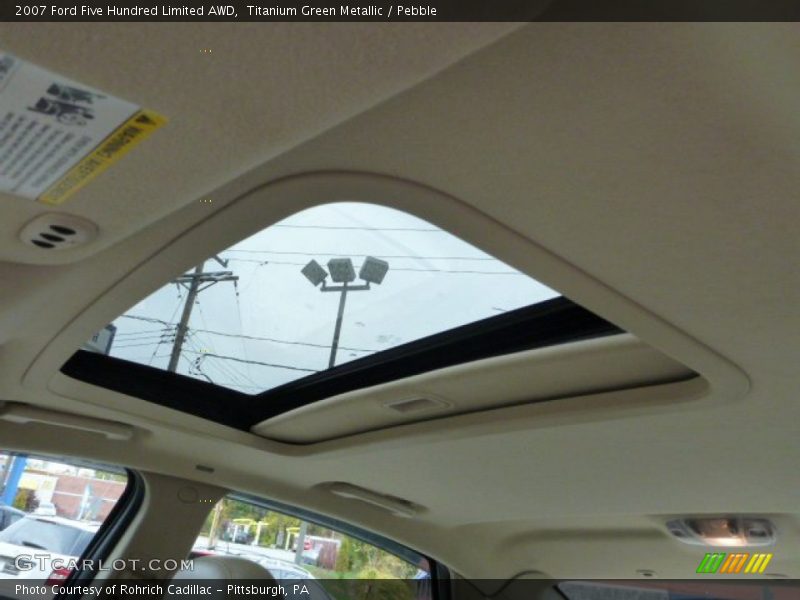 Titanium Green Metallic / Pebble 2007 Ford Five Hundred Limited AWD