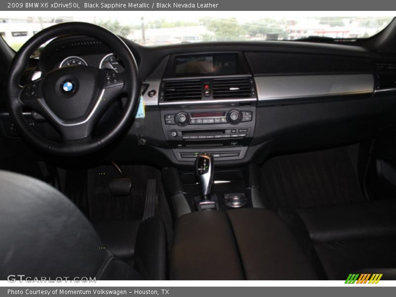 Black Sapphire Metallic / Black Nevada Leather 2009 BMW X6 xDrive50i