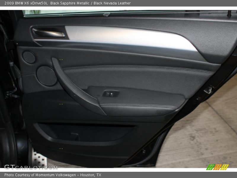 Black Sapphire Metallic / Black Nevada Leather 2009 BMW X6 xDrive50i