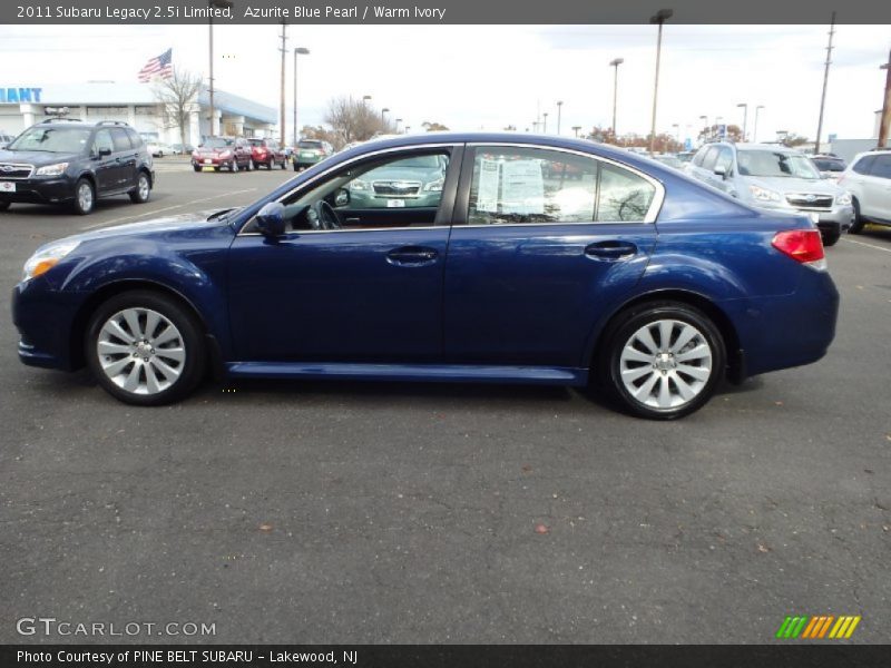 Azurite Blue Pearl / Warm Ivory 2011 Subaru Legacy 2.5i Limited