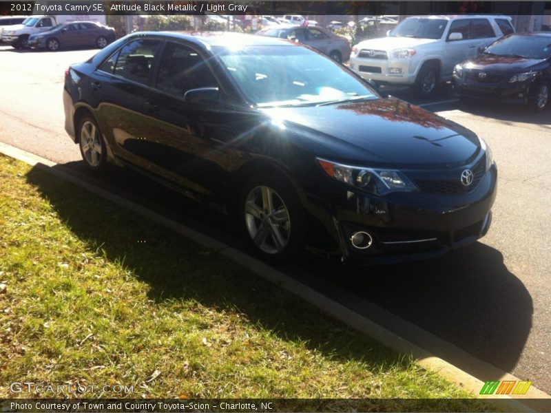 Attitude Black Metallic / Light Gray 2012 Toyota Camry SE