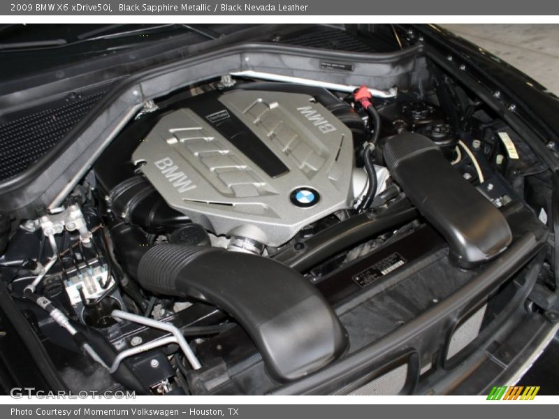 Black Sapphire Metallic / Black Nevada Leather 2009 BMW X6 xDrive50i