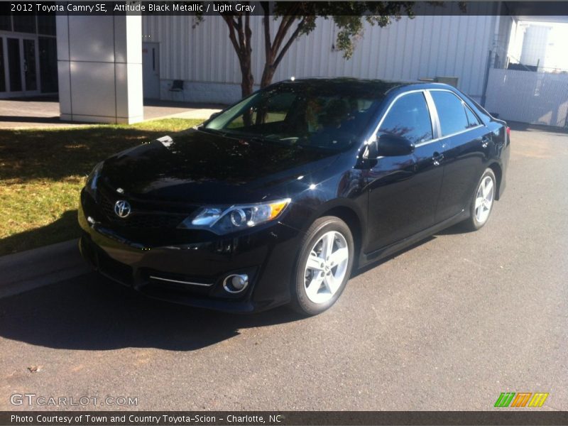 Attitude Black Metallic / Light Gray 2012 Toyota Camry SE