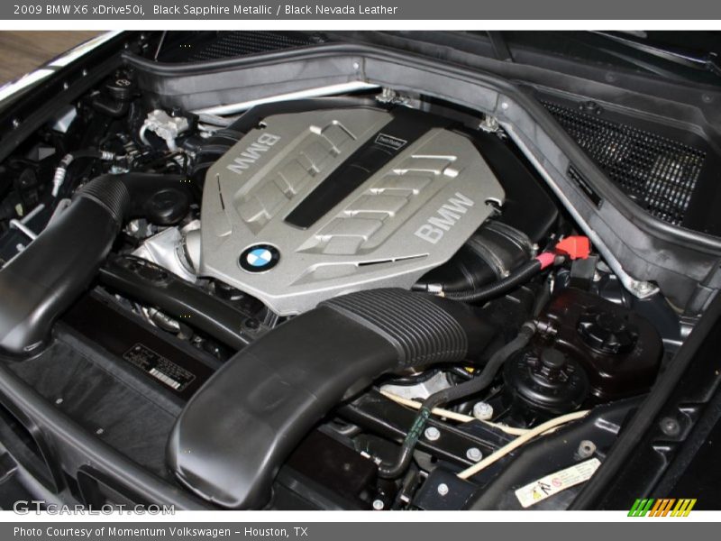 Black Sapphire Metallic / Black Nevada Leather 2009 BMW X6 xDrive50i