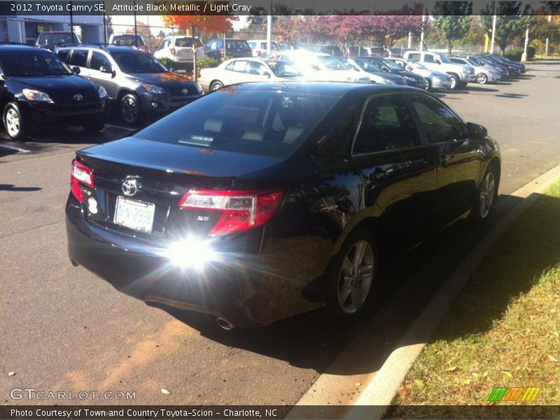 Attitude Black Metallic / Light Gray 2012 Toyota Camry SE