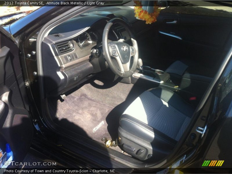 Attitude Black Metallic / Light Gray 2012 Toyota Camry SE