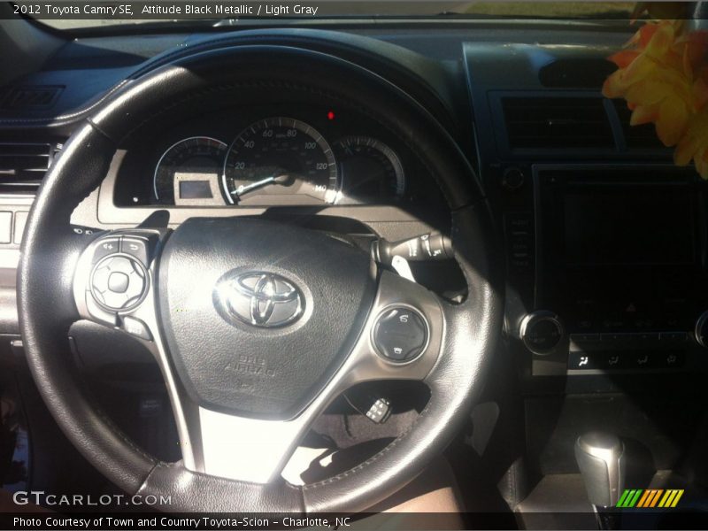Attitude Black Metallic / Light Gray 2012 Toyota Camry SE