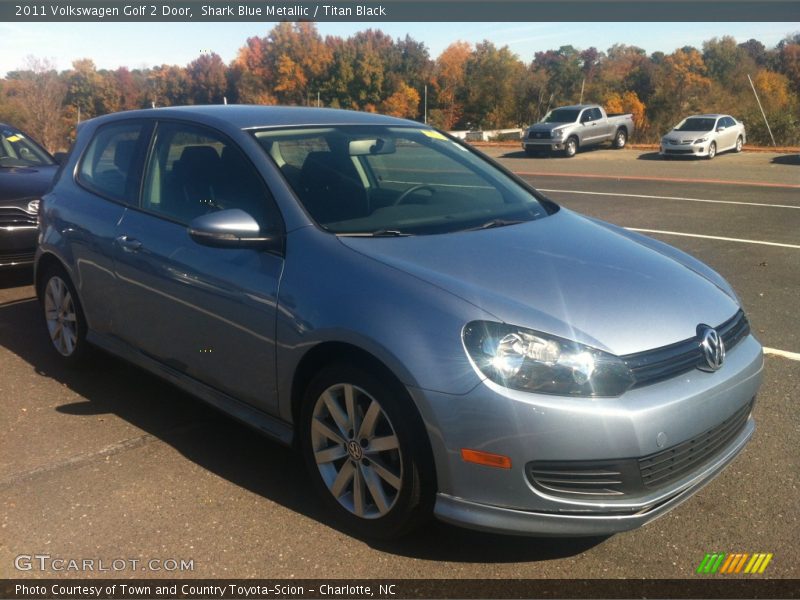 Shark Blue Metallic / Titan Black 2011 Volkswagen Golf 2 Door