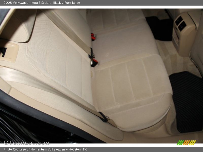 Black / Pure Beige 2008 Volkswagen Jetta S Sedan