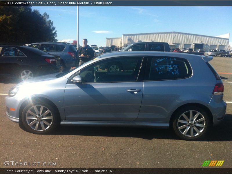 Shark Blue Metallic / Titan Black 2011 Volkswagen Golf 2 Door