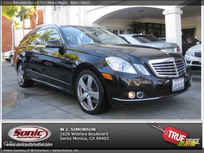 Black / Black 2011 Mercedes-Benz E 350 4Matic Wagon
