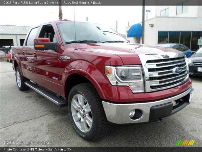 Ruby Red Metallic / Black 2013 Ford F150 Lariat SuperCrew 4x4