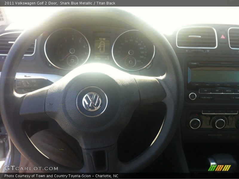 Shark Blue Metallic / Titan Black 2011 Volkswagen Golf 2 Door