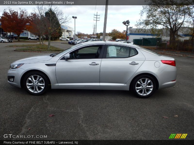 Bright Silver Metallic / Beige 2013 Kia Optima EX