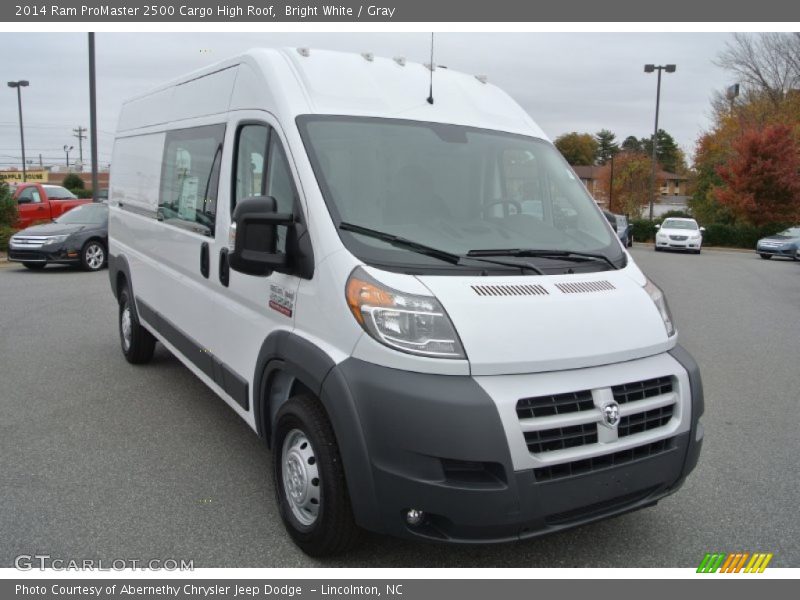 Bright White / Gray 2014 Ram ProMaster 2500 Cargo High Roof