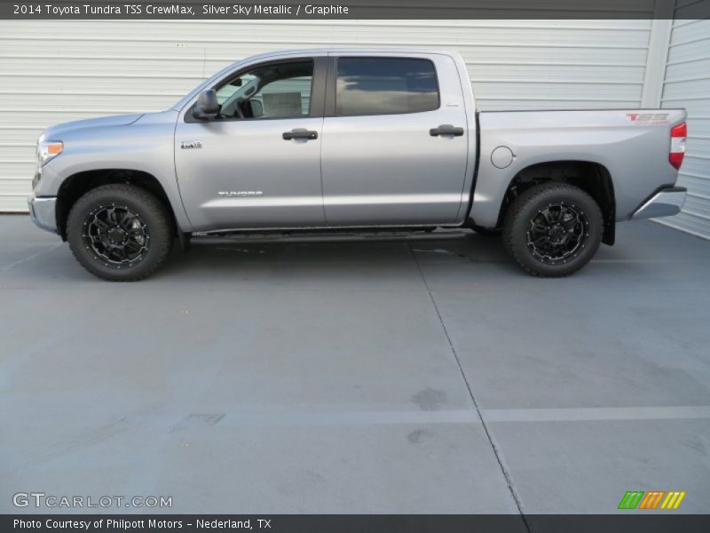 Silver Sky Metallic / Graphite 2014 Toyota Tundra TSS CrewMax