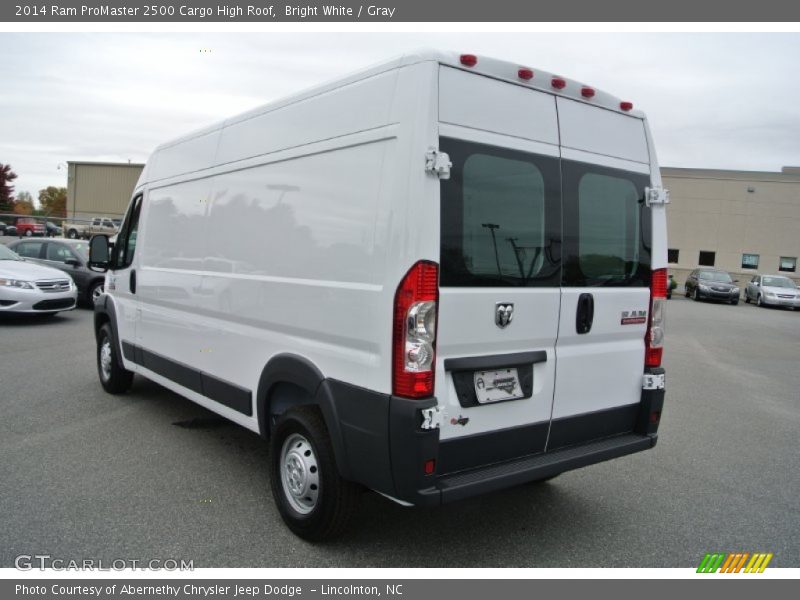 Bright White / Gray 2014 Ram ProMaster 2500 Cargo High Roof
