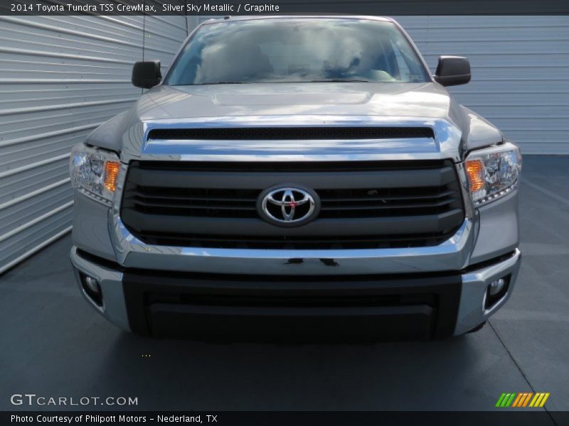 Silver Sky Metallic / Graphite 2014 Toyota Tundra TSS CrewMax