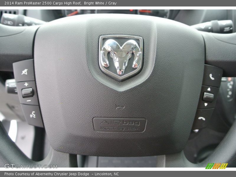 Bright White / Gray 2014 Ram ProMaster 2500 Cargo High Roof