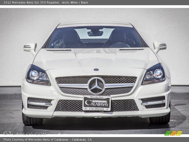 Arctic White / Black 2012 Mercedes-Benz SLK 350 Roadster