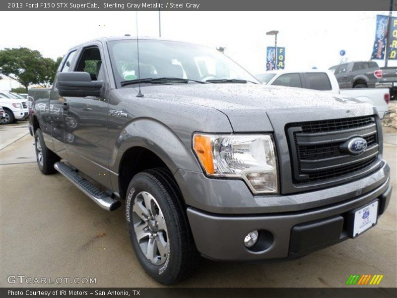 Sterling Gray Metallic / Steel Gray 2013 Ford F150 STX SuperCab