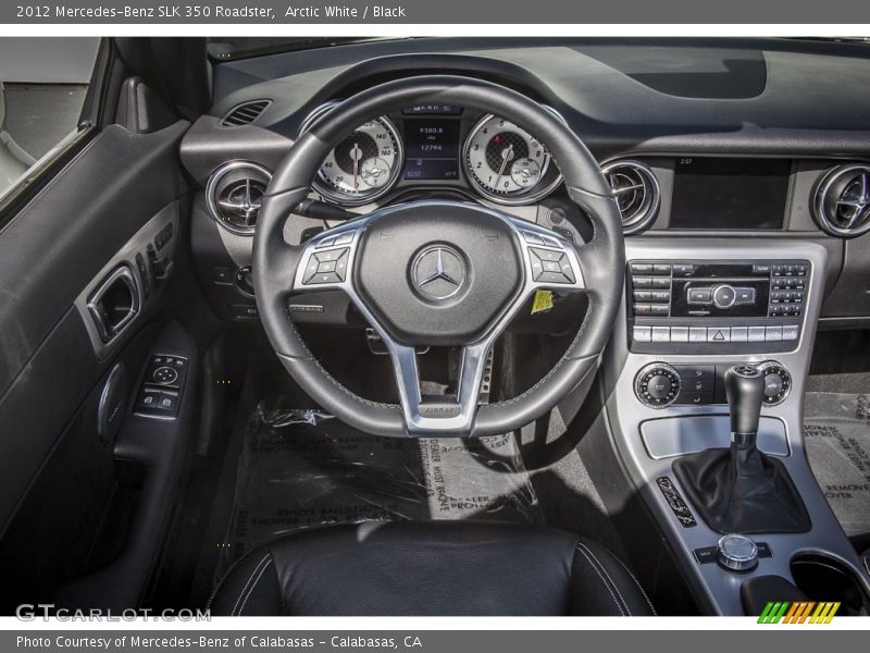 Arctic White / Black 2012 Mercedes-Benz SLK 350 Roadster