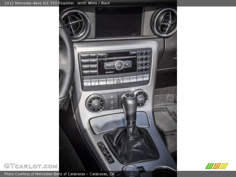 Arctic White / Black 2012 Mercedes-Benz SLK 350 Roadster