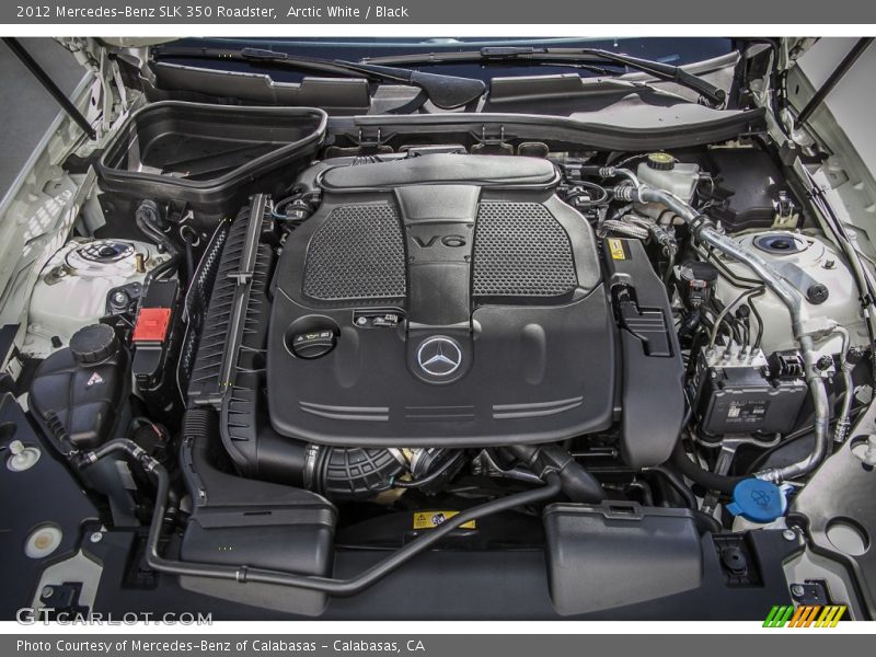 Arctic White / Black 2012 Mercedes-Benz SLK 350 Roadster