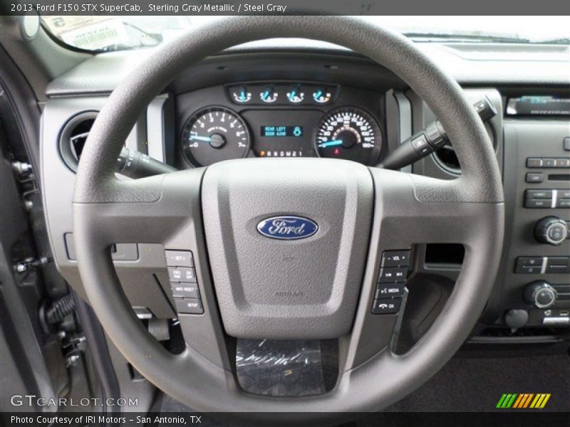 Sterling Gray Metallic / Steel Gray 2013 Ford F150 STX SuperCab