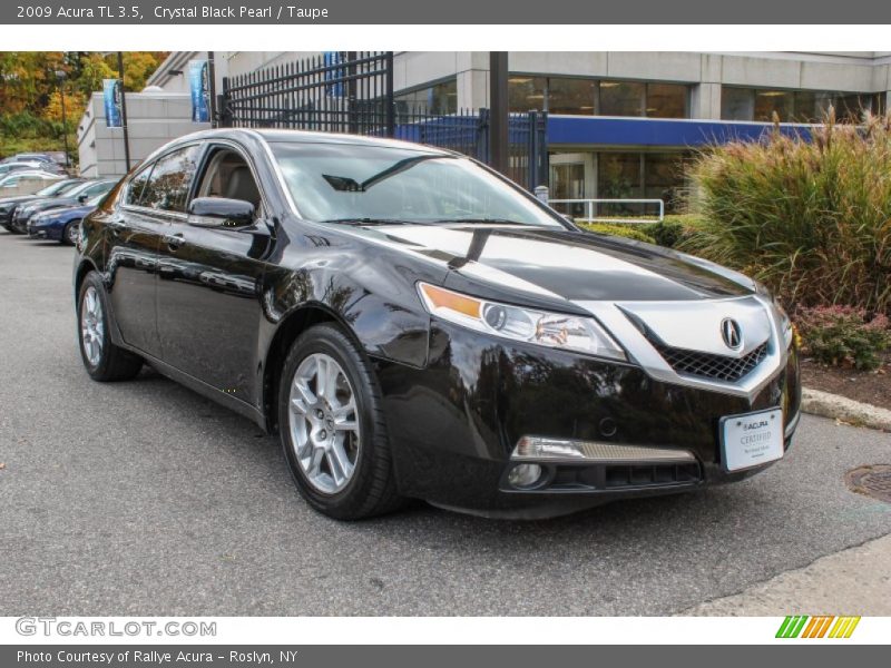 Crystal Black Pearl / Taupe 2009 Acura TL 3.5