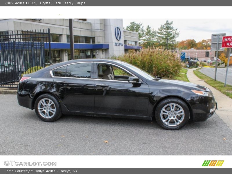 Crystal Black Pearl / Taupe 2009 Acura TL 3.5