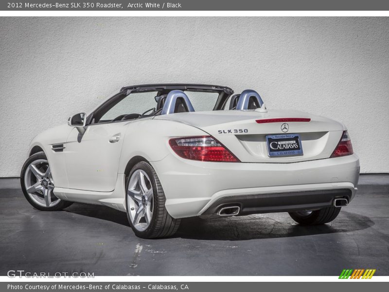 Arctic White / Black 2012 Mercedes-Benz SLK 350 Roadster