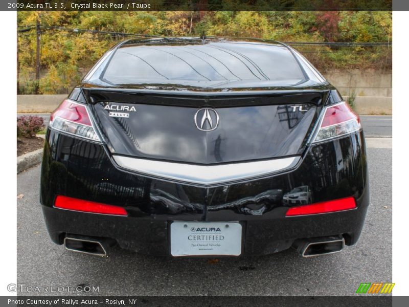 Crystal Black Pearl / Taupe 2009 Acura TL 3.5