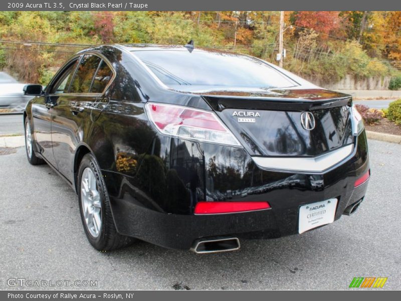 Crystal Black Pearl / Taupe 2009 Acura TL 3.5