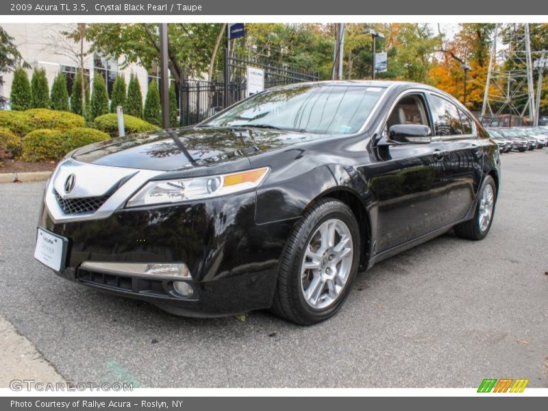 Crystal Black Pearl / Taupe 2009 Acura TL 3.5