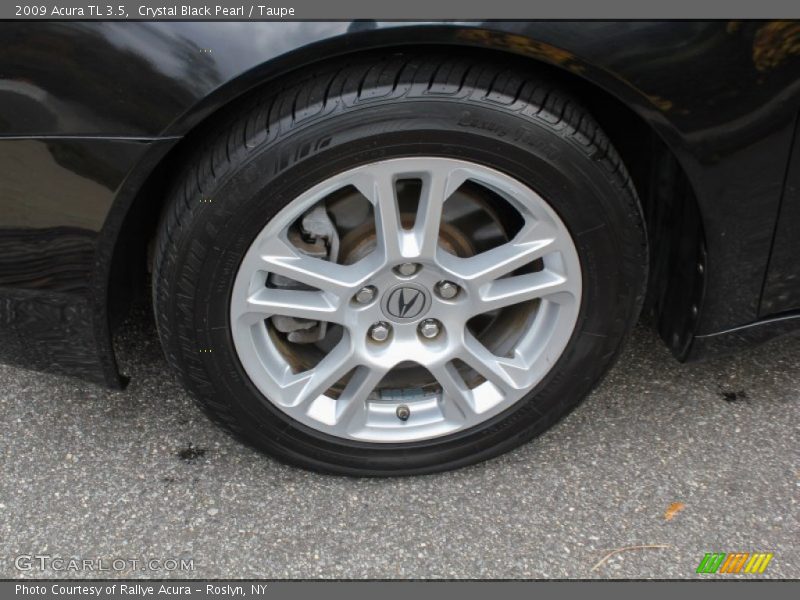 Crystal Black Pearl / Taupe 2009 Acura TL 3.5