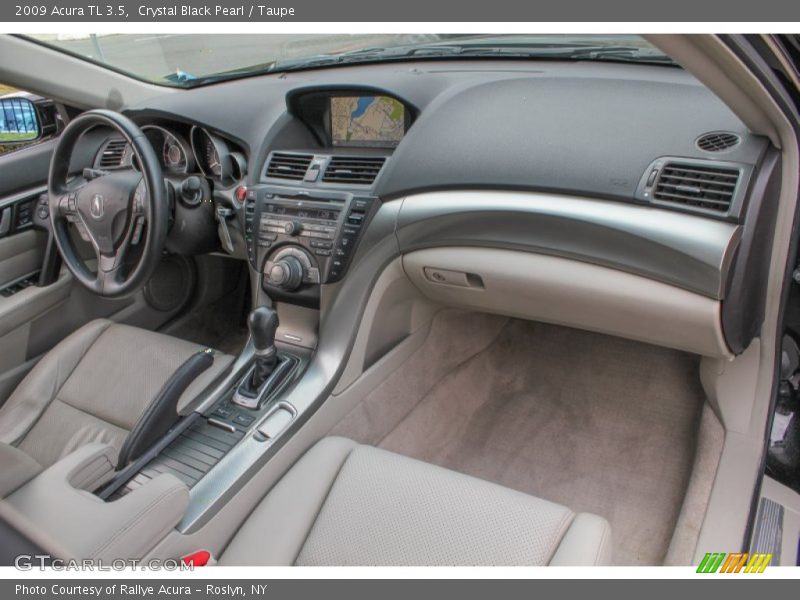 Crystal Black Pearl / Taupe 2009 Acura TL 3.5