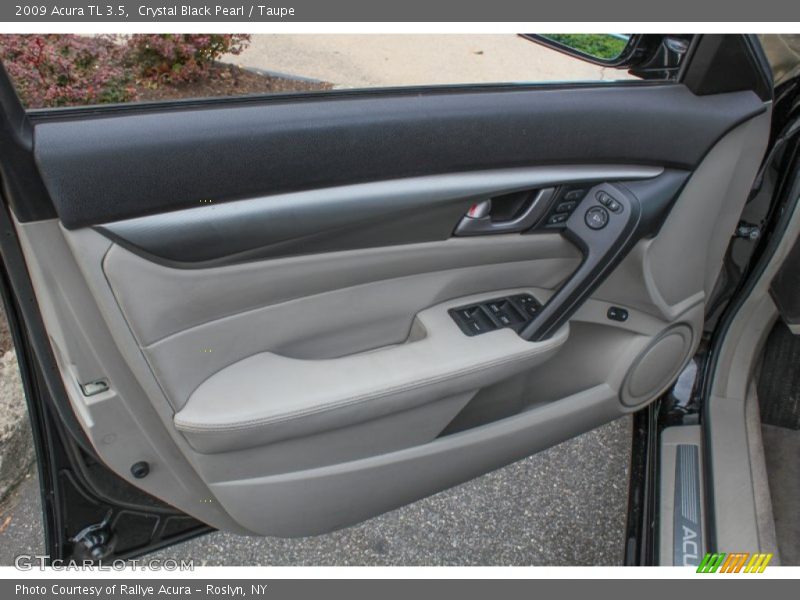 Crystal Black Pearl / Taupe 2009 Acura TL 3.5