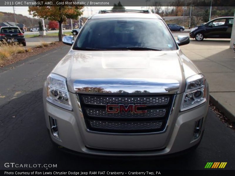 Gold Mist Metallic / Brownstone 2011 GMC Terrain SLT AWD