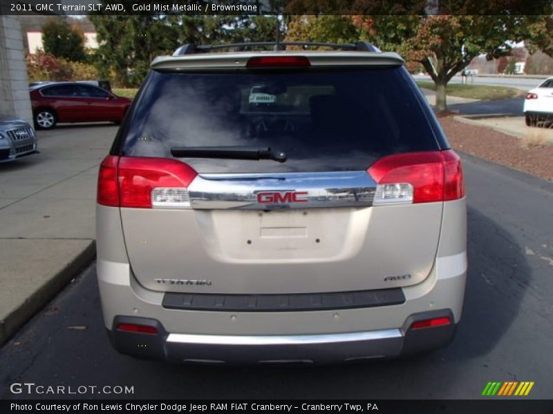 Gold Mist Metallic / Brownstone 2011 GMC Terrain SLT AWD