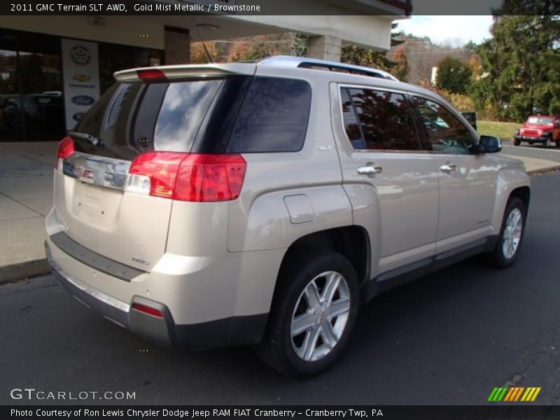 Gold Mist Metallic / Brownstone 2011 GMC Terrain SLT AWD