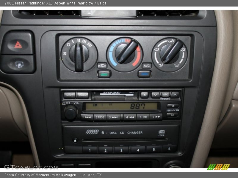 Aspen White Pearlglow / Beige 2001 Nissan Pathfinder XE